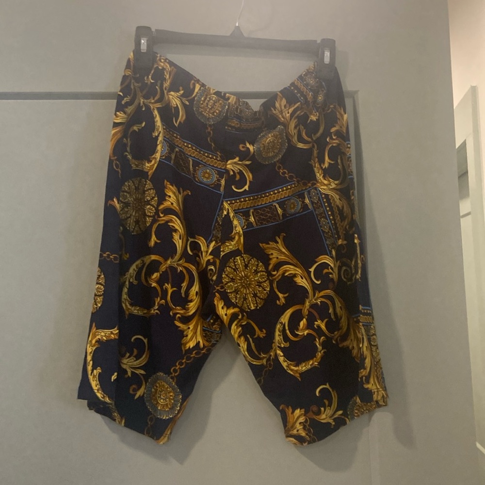 Multi colored biker shorts